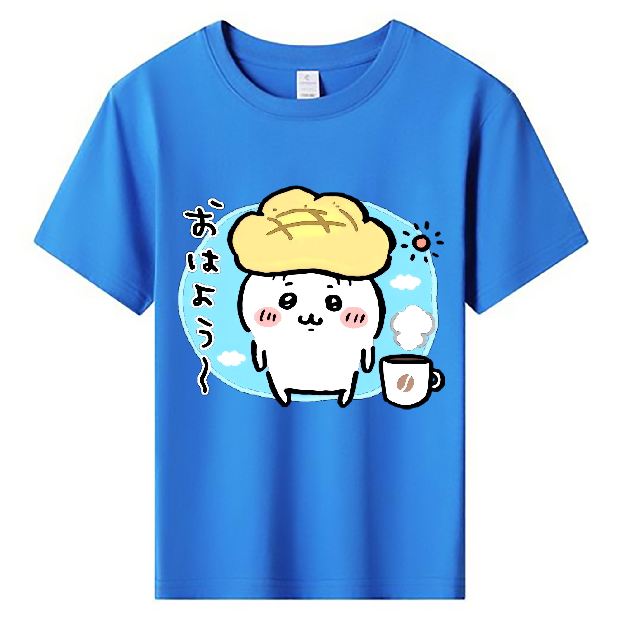 （画像用） ちいかわ ちいかわ Chii-kawa chiikawa 綿100％キッズTシャツ（フロントプリント）